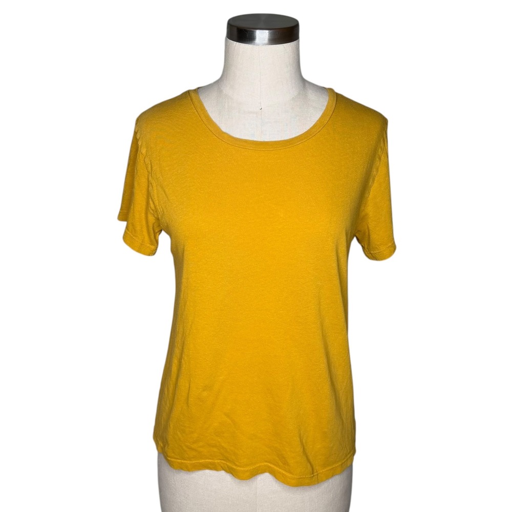 JUNGMAVEN Tee Mustard Yellow Hemp Organic Cotton Women's Size XS Boho